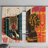 Africa International Women Day Window Curtain African Pattern - Wonder Print Shop