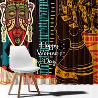 Africa International Women Day Window Curtain African Pattern - Wonder Print Shop
