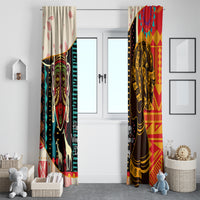 Africa International Women Day Window Curtain African Pattern - Wonder Print Shop
