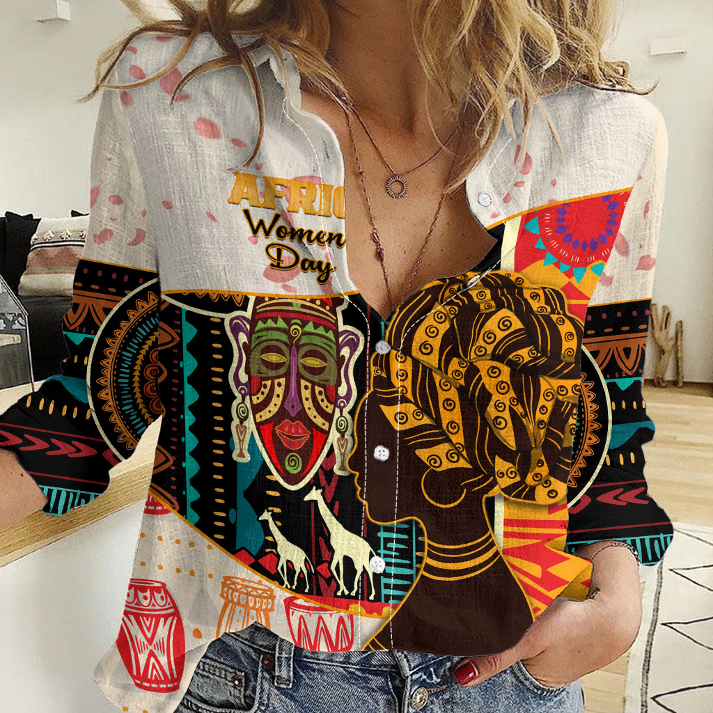 Africa International Women Day Women Casual Shirt African Pattern - Wonder Print Shop