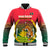 Bangladesh Independence Day Baseball Jacket Royal Bengal Tiger With Coat Of Arms - Wonder Print Shop