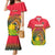 Bangladesh Independence Day Couples Matching Mermaid Dress and Hawaiian Shirt Royal Bengal Tiger With Coat Of Arms