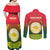 Bangladesh Independence Day Couples Matching Off Shoulder Maxi Dress and Long Sleeve Button Shirt Royal Bengal Tiger With Coat Of Arms - Wonder Print Shop