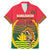 Bangladesh Independence Day Family Matching Mermaid Dress and Hawaiian Shirt Royal Bengal Tiger With Coat Of Arms - Wonder Print Shop