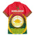 Bangladesh Independence Day Family Matching Mermaid Dress and Hawaiian Shirt Royal Bengal Tiger With Coat Of Arms - Wonder Print Shop