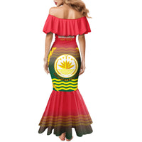 Bangladesh Independence Day Family Matching Mermaid Dress and Hawaiian Shirt Royal Bengal Tiger With Coat Of Arms - Wonder Print Shop