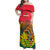 Bangladesh Independence Day Family Matching Off Shoulder Maxi Dress and Hawaiian Shirt Royal Bengal Tiger With Coat Of Arms - Wonder Print Shop