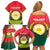 Bangladesh Independence Day Family Matching Off Shoulder Short Dress and Hawaiian Shirt Royal Bengal Tiger With Coat Of Arms