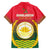 Bangladesh Independence Day Family Matching Puletasi and Hawaiian Shirt Royal Bengal Tiger With Coat Of Arms - Wonder Print Shop