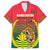 Bangladesh Independence Day Family Matching Short Sleeve Bodycon Dress and Hawaiian Shirt Royal Bengal Tiger With Coat Of Arms - Wonder Print Shop