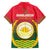 Bangladesh Independence Day Family Matching Short Sleeve Bodycon Dress and Hawaiian Shirt Royal Bengal Tiger With Coat Of Arms - Wonder Print Shop