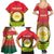 Bangladesh Independence Day Family Matching Summer Maxi Dress and Hawaiian Shirt Royal Bengal Tiger With Coat Of Arms