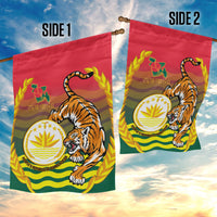 Bangladesh Independence Day Garden Flag Royal Bengal Tiger With Coat Of Arms - Wonder Print Shop