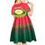 Bangladesh Independence Day Kid Short Sleeve Dress Royal Bengal Tiger With Coat Of Arms
