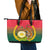 Bangladesh Independence Day Leather Tote Bag Royal Bengal Tiger With Coat Of Arms - Wonder Print Shop