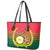 Bangladesh Independence Day Leather Tote Bag Royal Bengal Tiger With Coat Of Arms