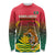 Bangladesh Independence Day Long Sleeve Shirt Royal Bengal Tiger With Coat Of Arms - Wonder Print Shop