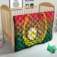 Bangladesh Independence Day Quilt Royal Bengal Tiger With Coat Of Arms - Wonder Print Shop