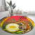 Bangladesh Independence Day Round Carpet Royal Bengal Tiger With Coat Of Arms