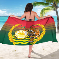 Bangladesh Independence Day Sarong Royal Bengal Tiger With Coat Of Arms - Wonder Print Shop