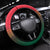 Bangladesh Independence Day Steering Wheel Cover Royal Bengal Tiger With Coat Of Arms - Wonder Print Shop