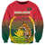 Bangladesh Independence Day Sweatshirt Royal Bengal Tiger With Coat Of Arms - Wonder Print Shop