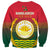 Bangladesh Independence Day Sweatshirt Royal Bengal Tiger With Coat Of Arms - Wonder Print Shop