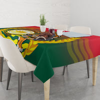 Bangladesh Independence Day Tablecloth Royal Bengal Tiger With Coat Of Arms - Wonder Print Shop
