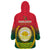 Bangladesh Independence Day Wearable Blanket Hoodie Royal Bengal Tiger With Coat Of Arms - Wonder Print Shop
