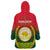 Bangladesh Independence Day Wearable Blanket Hoodie Royal Bengal Tiger With Coat Of Arms