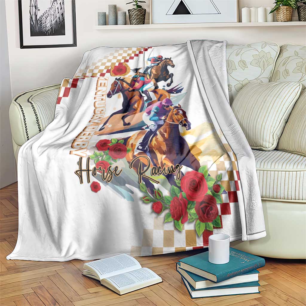 Kentucky Horse Racing Blanket 2024 Happy 150th Anniversary With Roses