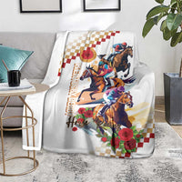 Kentucky Horse Racing Blanket 2025 Happy 151st Anniversary With Roses LT14