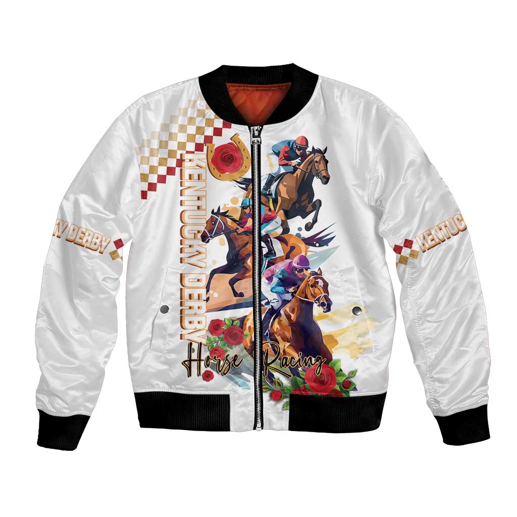 Kentucky Horse Racing Bomber Jacket 2025 Happy 151st Anniversary With Roses LT14