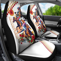 Kentucky Horse Racing Car Seat Cover 2025 Happy 151st Anniversary With Roses LT14