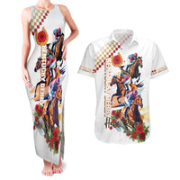 Kentucky Horse Racing Couples Matching Tank Maxi Dress and Hawaiian Shirt 2025 Happy 151st Anniversary With Roses LT14