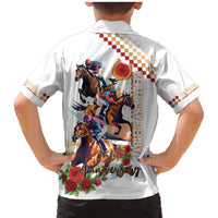 Kentucky Horse Racing Family Matching Mermaid Dress and Hawaiian Shirt 2025 Happy 151st Anniversary With Roses LT14