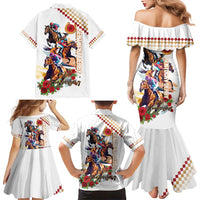 Kentucky Horse Racing Family Matching Mermaid Dress and Hawaiian Shirt 2025 Happy 151st Anniversary With Roses LT14