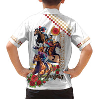 Kentucky Horse Racing Family Matching Tank Maxi Dress and Hawaiian Shirt 2025 Happy 151st Anniversary With Roses LT14