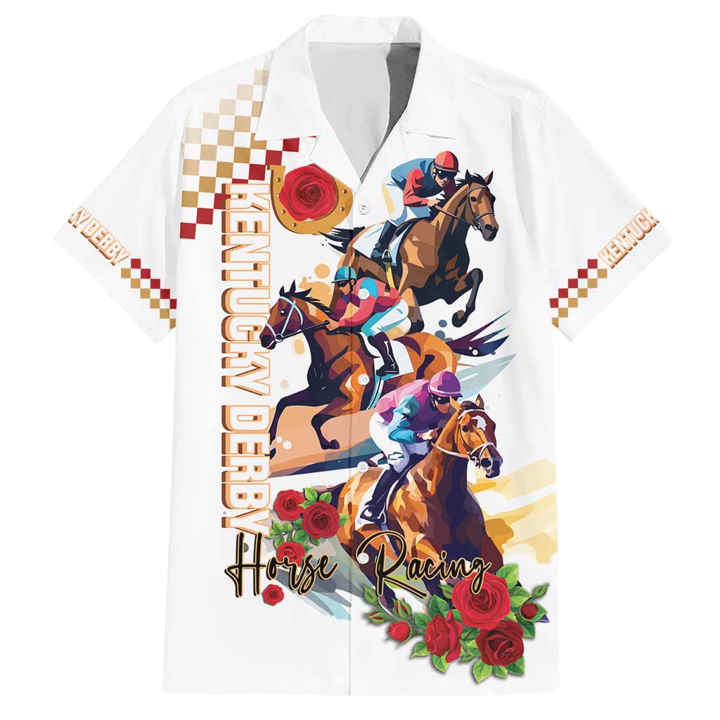 Kentucky Horse Racing Hawaiian Shirt 2025 Happy 151st Anniversary With Roses LT14