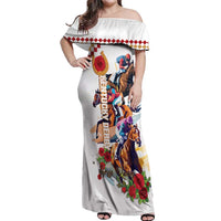 Kentucky Horse Racing Off Shoulder Maxi Dress 2025 Happy 151st Anniversary With Roses LT14