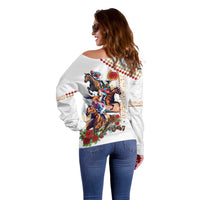 Kentucky Horse Racing Off Shoulder Sweater 2025 Happy 151st Anniversary With Roses LT14