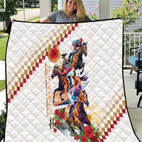 Kentucky Horse Racing Quilt 2025 Happy 151st Anniversary With Roses LT14