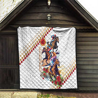 Kentucky Horse Racing Quilt 2025 Happy 151st Anniversary With Roses LT14