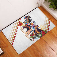 Kentucky Horse Racing Rubber Doormat 2025 Happy 151st Anniversary With Roses LT14