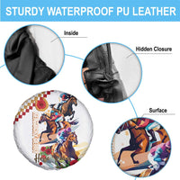 Kentucky Horse Racing Spare Tire Cover 2025 Happy 151st Anniversary With Roses LT14