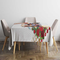 Kentucky Horse Racing Tablecloth 2025 Happy 151st Anniversary With Roses LT14