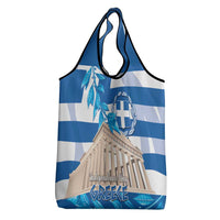 Greece Independence Day Grocery Bag Acropolis Mix Laurel Branch