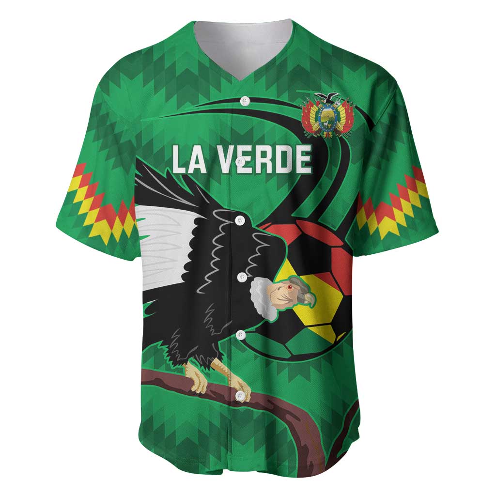 Custom Bolivia Football Baseball Jersey Andean Condor Vamo La Verde
