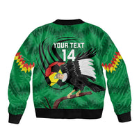 Custom Bolivia Football Bomber Jacket Andean Condor Vamo La Verde