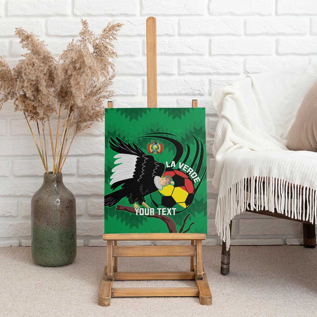 Custom Bolivia Football Canvas Wall Art Andean Condor Vamo La Verde